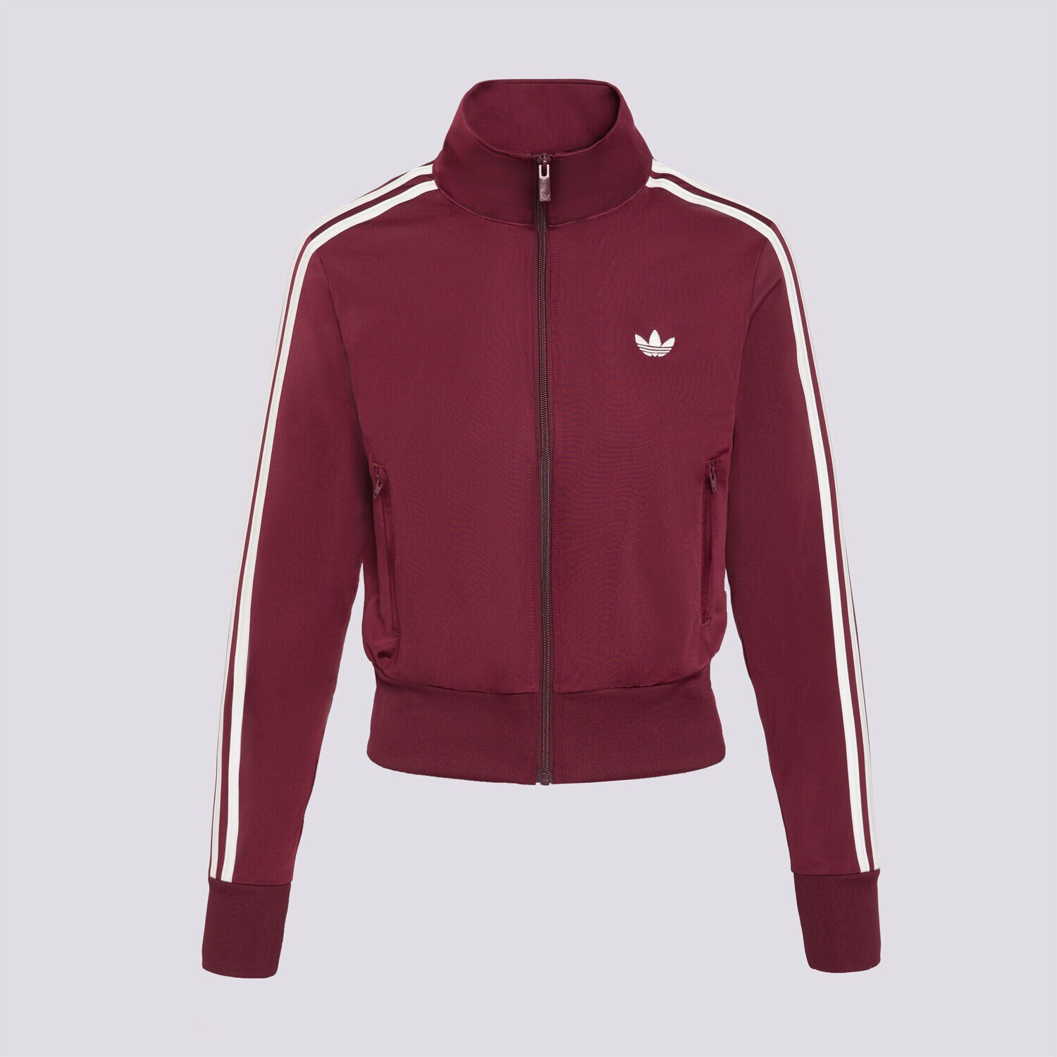 Damen ADIDAS SWEATSHIRT MIT REIßVERSCHLUSS FB CLASSIC TT KQ6532 Dunkelrot