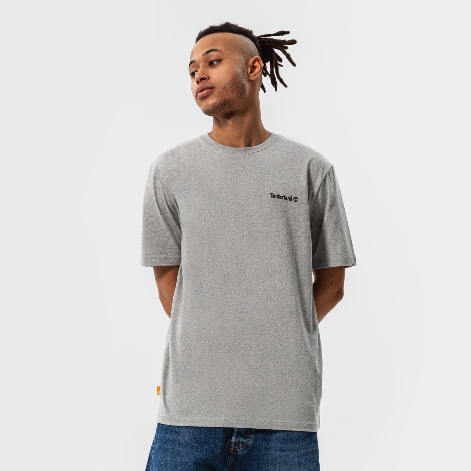 Herren T-Shirt TIMBERLAND T-SHIRT SMALL LOGO PRINT TB0A5PGZ0521 Grau