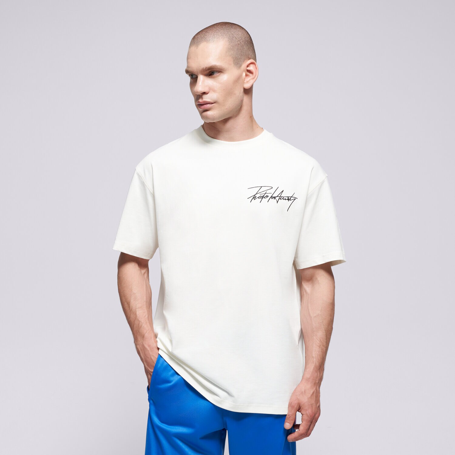 Herren T-Shirt PROSTO T-SHIRT CLUB OFF-WHITE KL261MTEE1201 Weiß