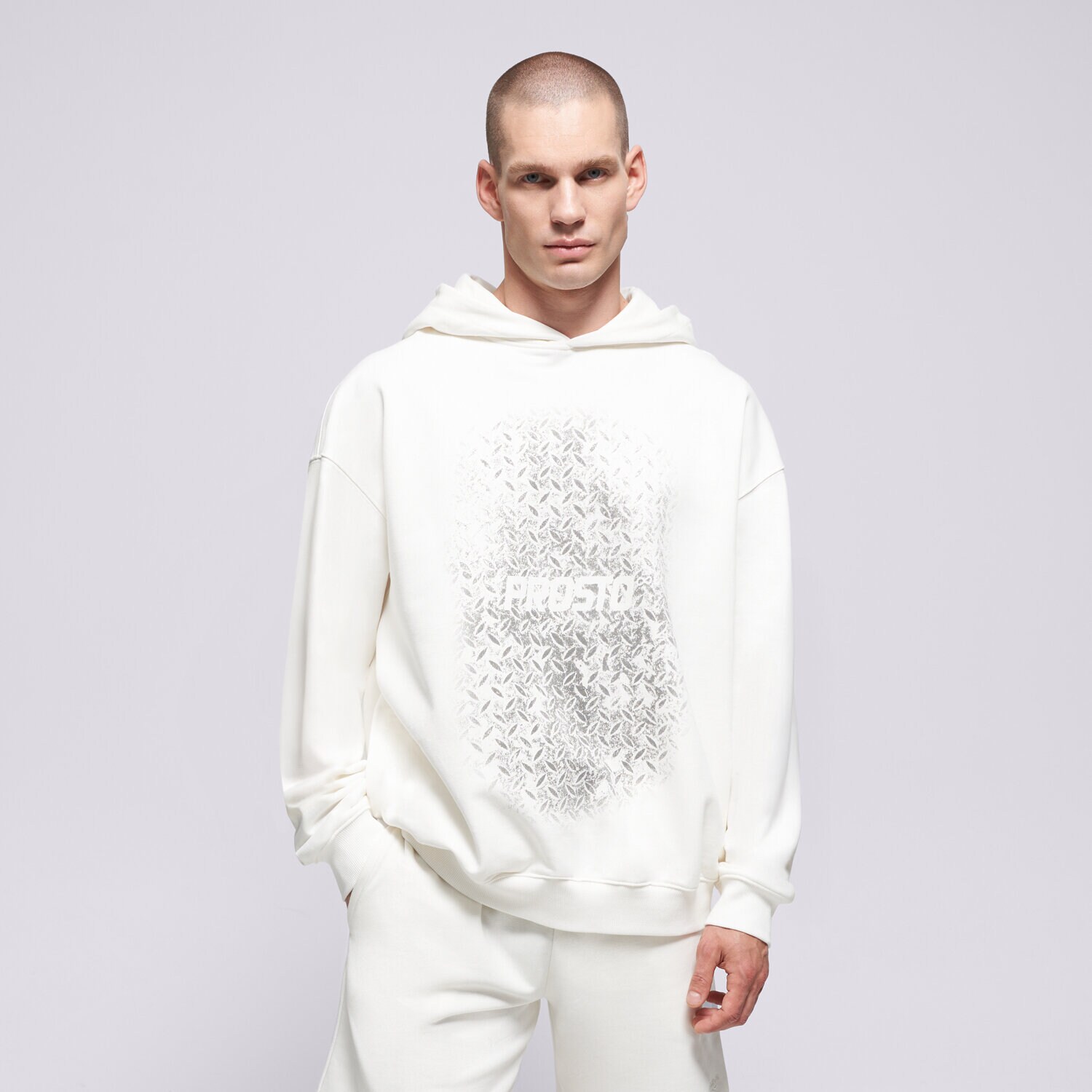 Herren PROSTO HOODIE HOODIE GRADE WHITE KL261MSWE2221 Weiß