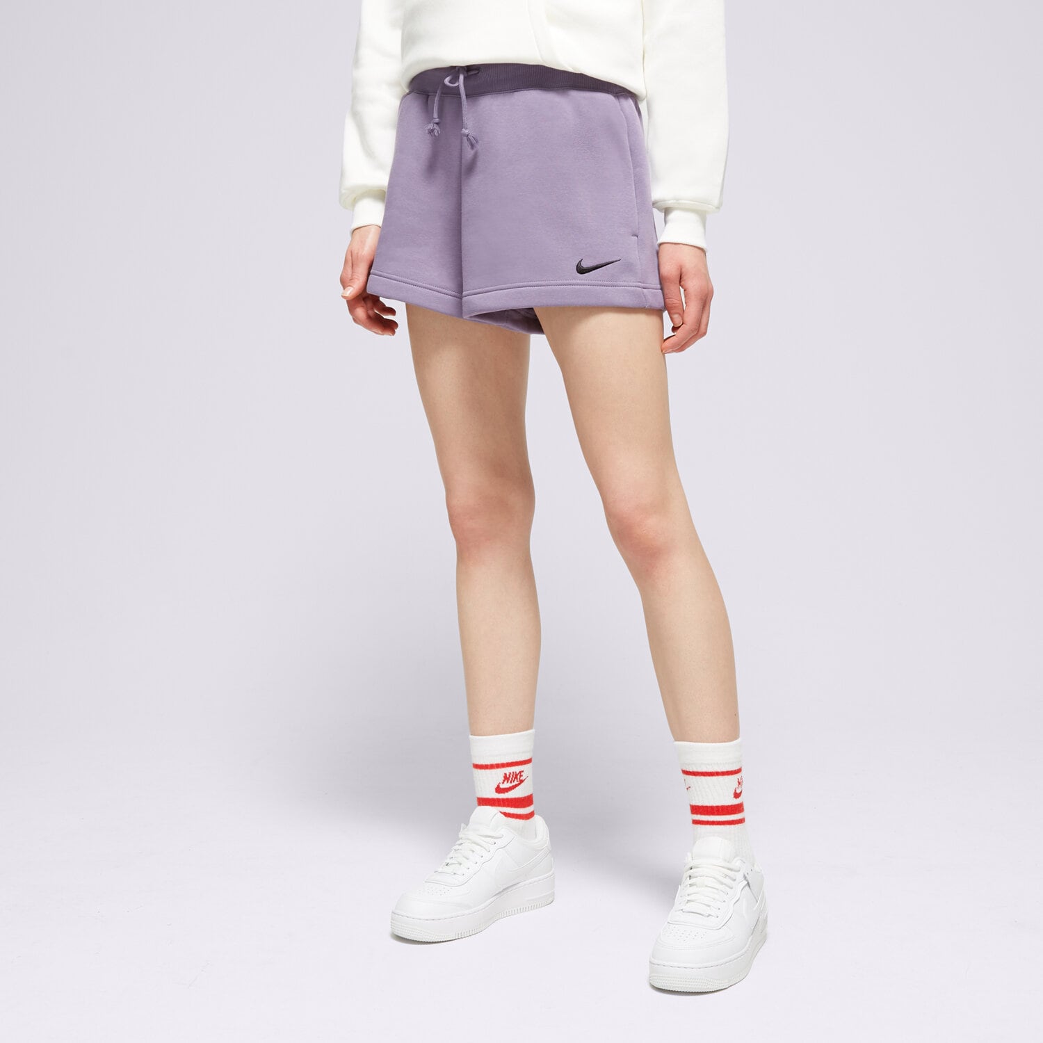 Damen Shorts NIKE SHORTS W NSW PHNX FLC HR SHORT FD1409-509 Grau