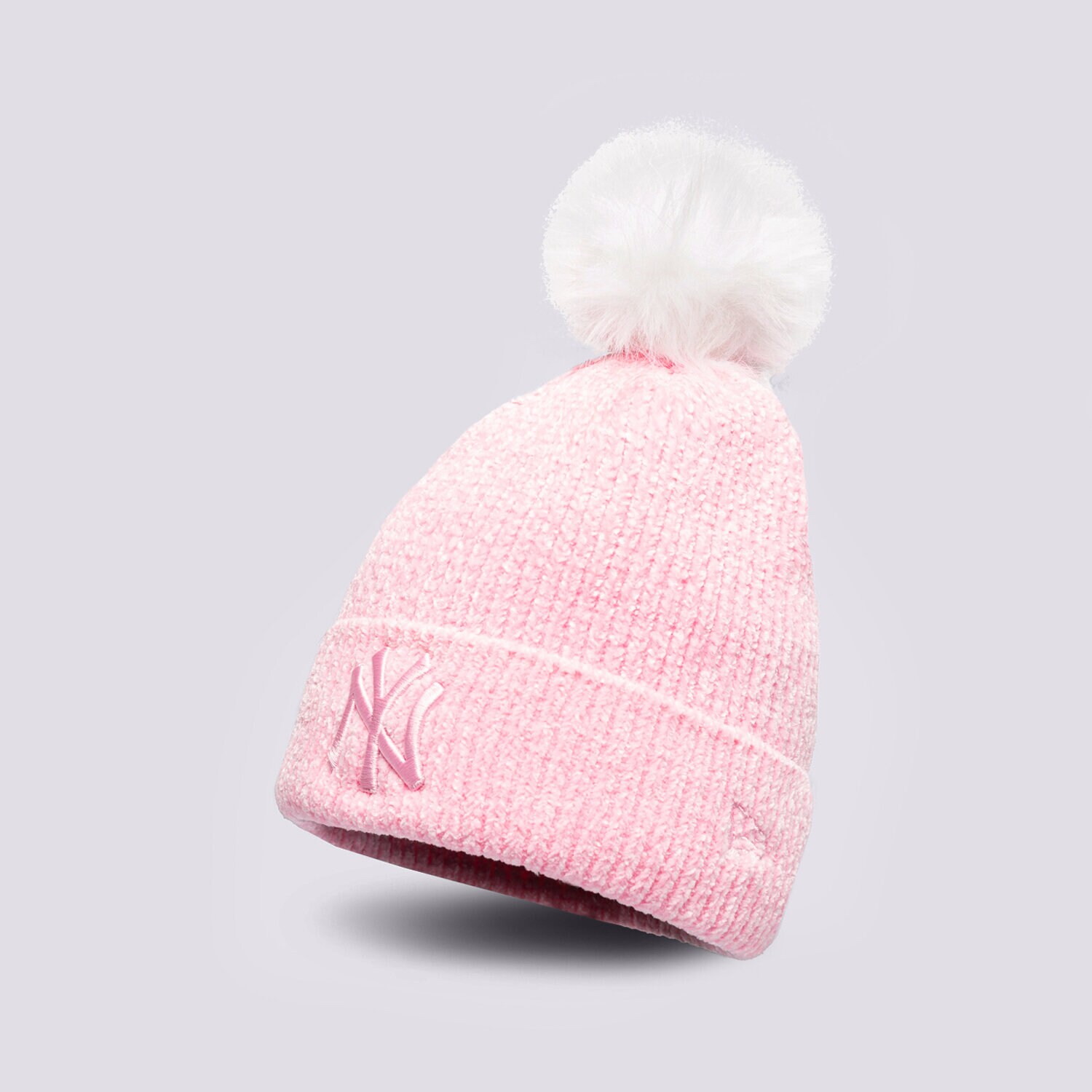 Damen Mütze NEW ERA MÜTZE WMNS BOBBLE BEANIE NYY PNK NEW YORK YANKEES PN 60284837 Rosa