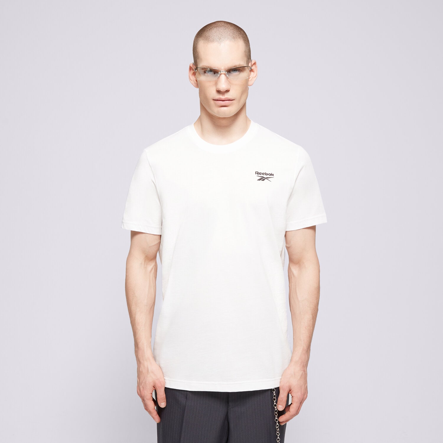 Herren T-Shirt REEBOK T-SHIRT RI LEFT CHEST LOGO 100054977 Weiß