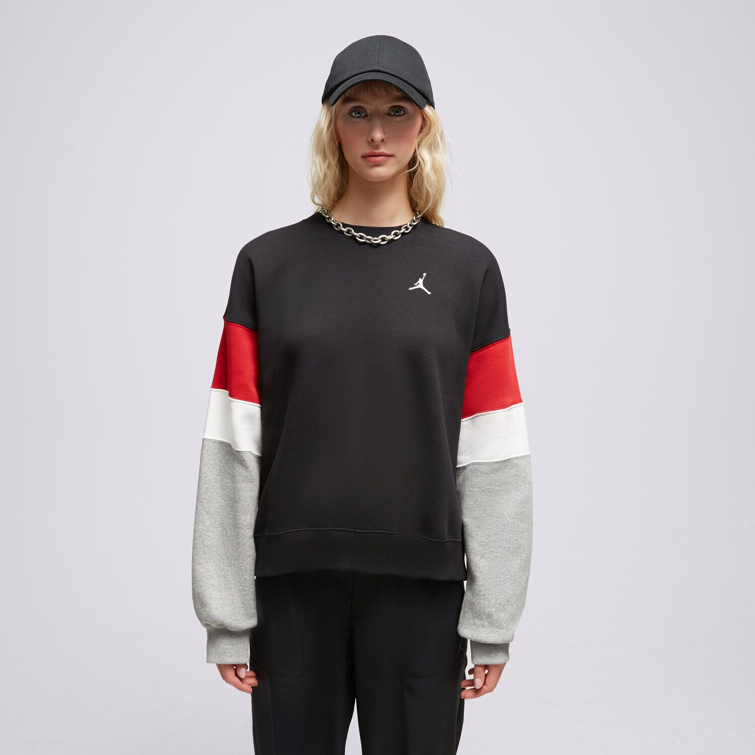 Damen JORDAN SWEATSHIRT W J BRKLN C&S CREW FB5174-010 Schwarz
