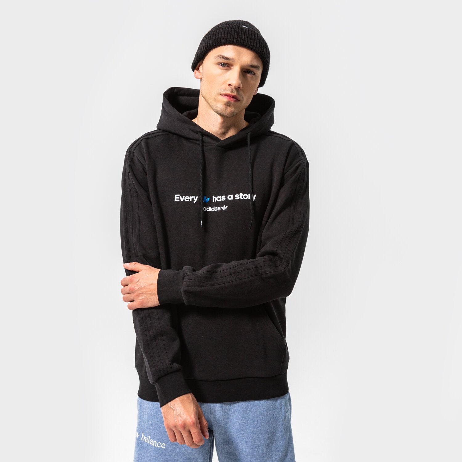 Herren ADIDAS HOODIE TREFOIL C HOODY HC7162 Schwarz