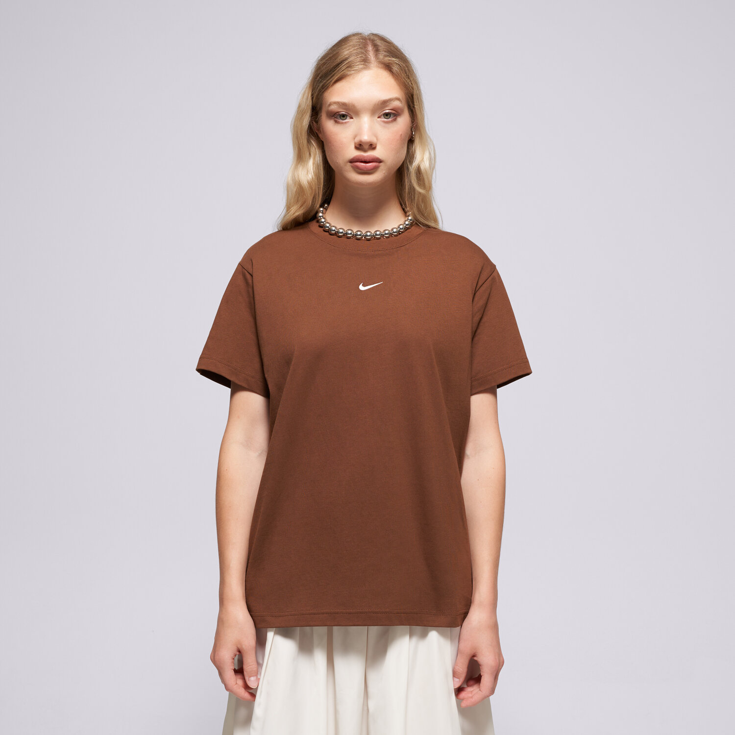 Damen T-Shirt NIKE T-SHIRT W NSW CLASSIC SS TEE IH7601-259 Braun