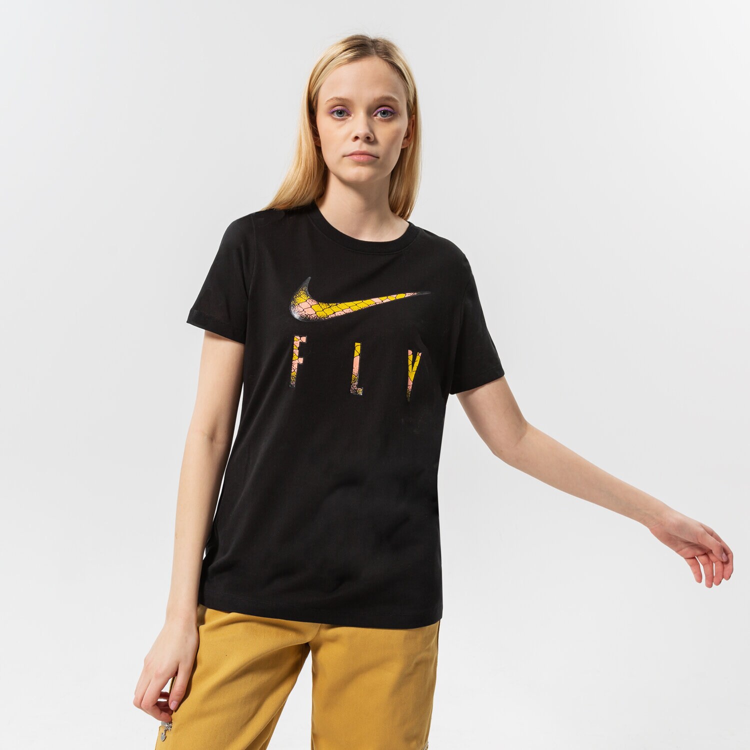 Damen T-Shirt NIKE T-SHIRT W NK DF SWSH FLY SSNL SS TEE NBB DN3048-010 Schwarz