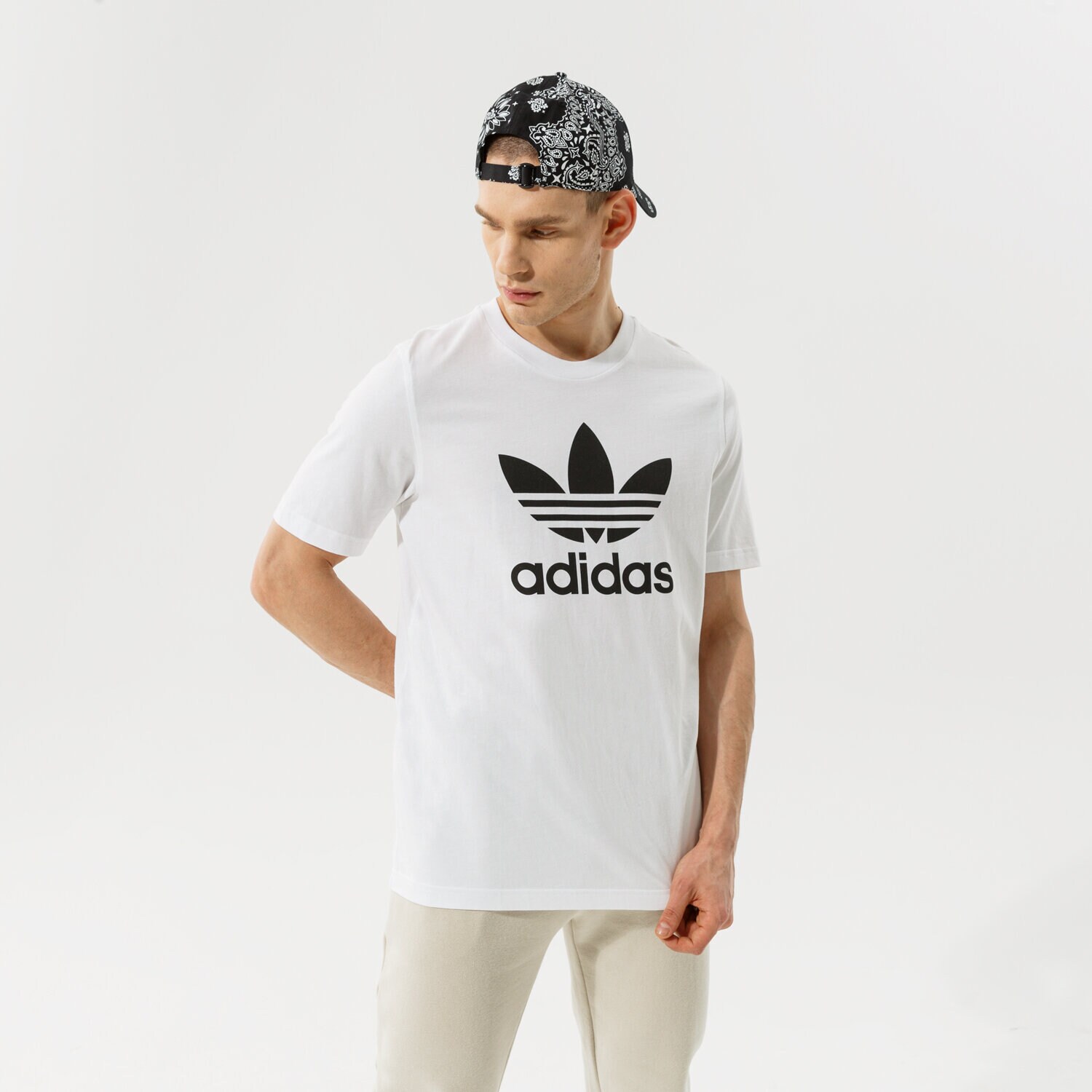 Herren T-Shirt ADIDAS T-SHIRT TREFOIL H06644 Weiß
