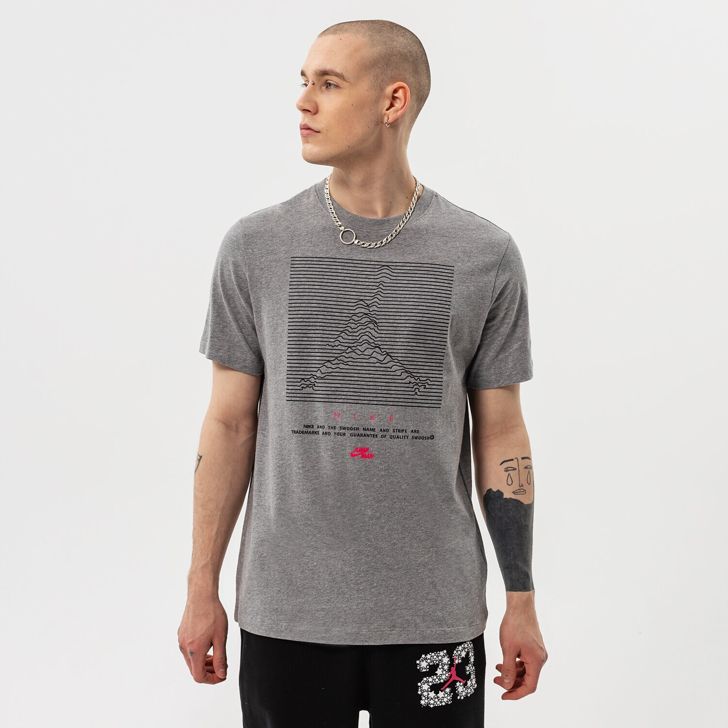 Herren T-Shirt JORDAN T-SHIRT M J JMPMN GFX SS CREW DH8972-091 Grau