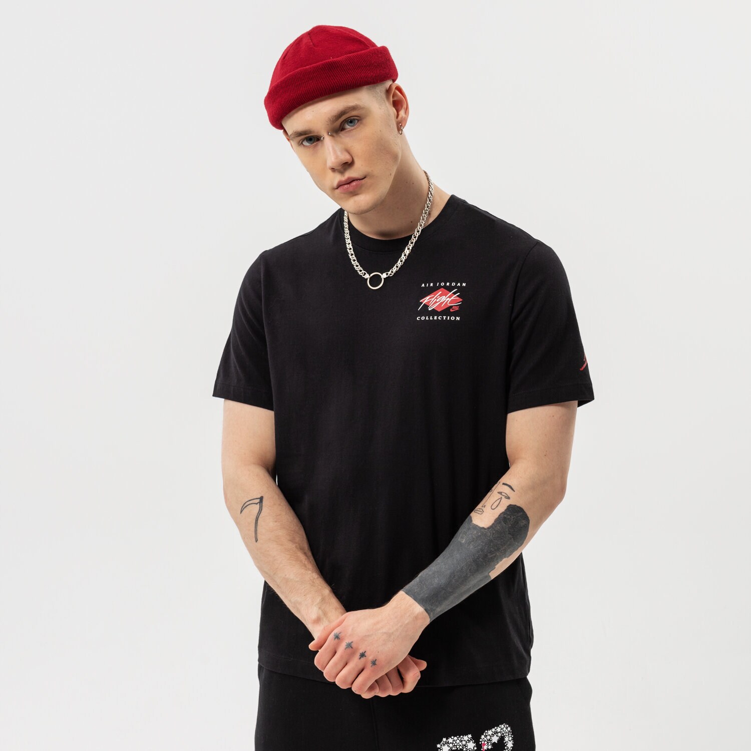Herren T-Shirt JORDAN T-SHIRT M J FLT ESS JDN AIR GFX CREW DH8968-011 Schwarz