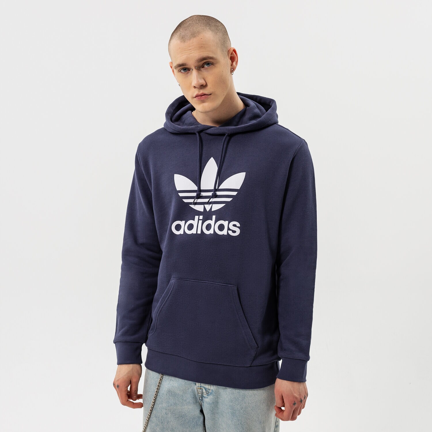 Herren ADIDAS HOODIE TREFOIL HOODY HE9497 Dunkelblau