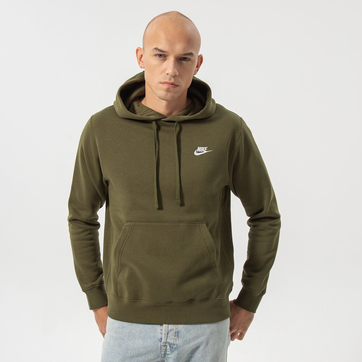 Herren NIKE HOODIE SPORTSWEAR CLUB FLEECE BV2654-327 Khaki