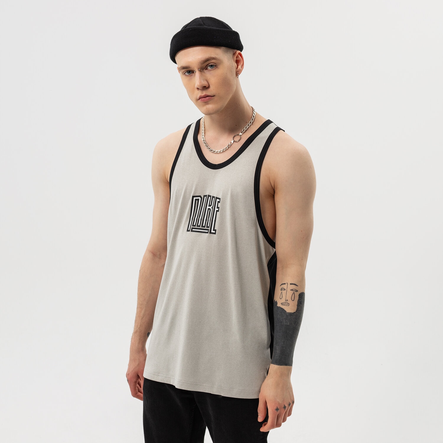 Herren Hosen NIKE TANK M NK DF JSY STARTING FIVE NBA DH7136-052 Grau