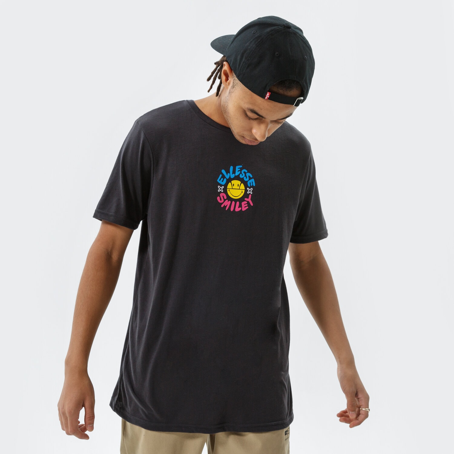 Herren T-Shirt ELLESSE T-SHIRT CHEERO TEE DGREY SMILEY SU21 SML13067103 Grau