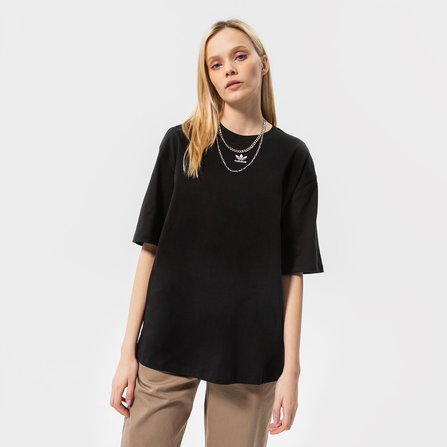 Damen T-Shirt ADIDAS ESSENTIAL OVERSIZED T SHIRT GN4784 Schwarz