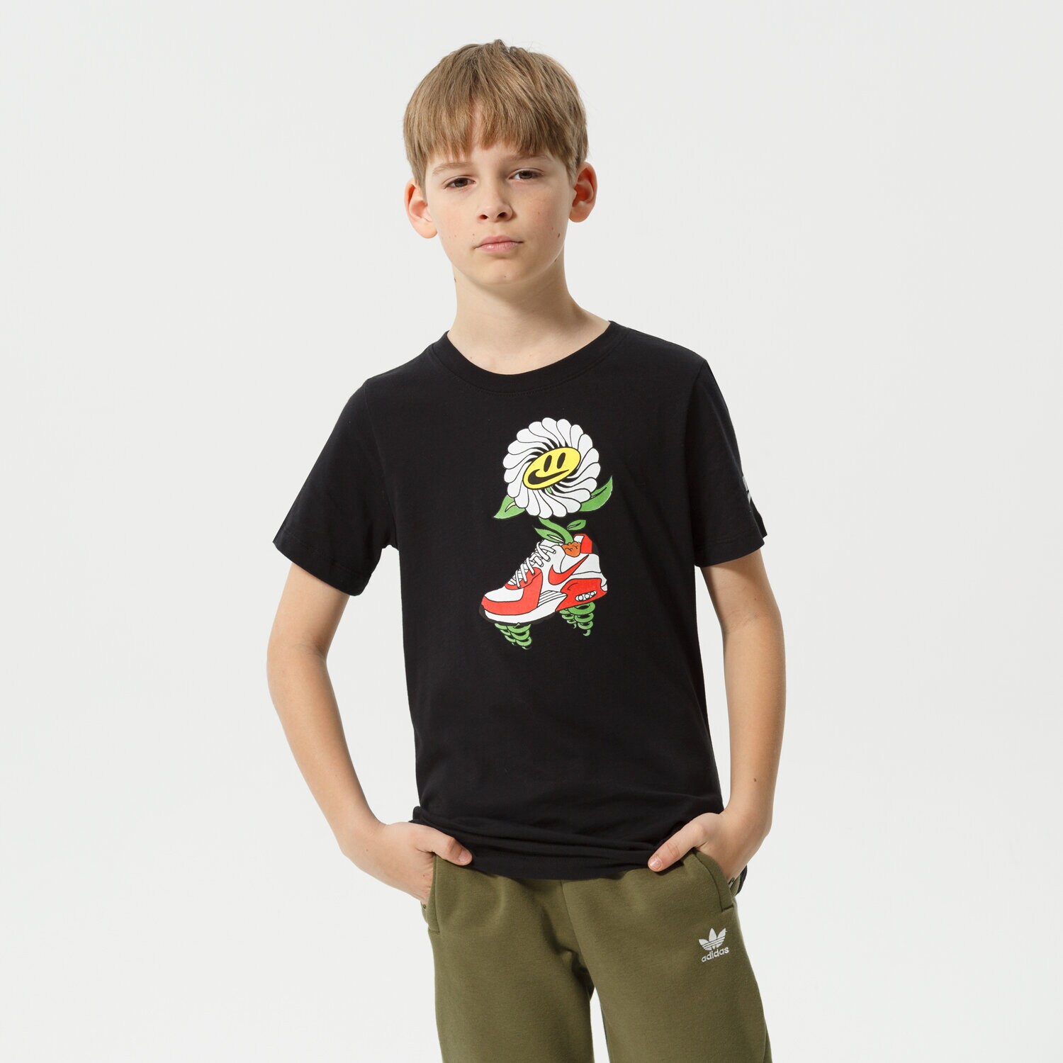 Kinder T-Shirt NIKE T-SHIRT U NSW TEE NIKE AIR FLOWER BOY DO1821-010 Schwarz