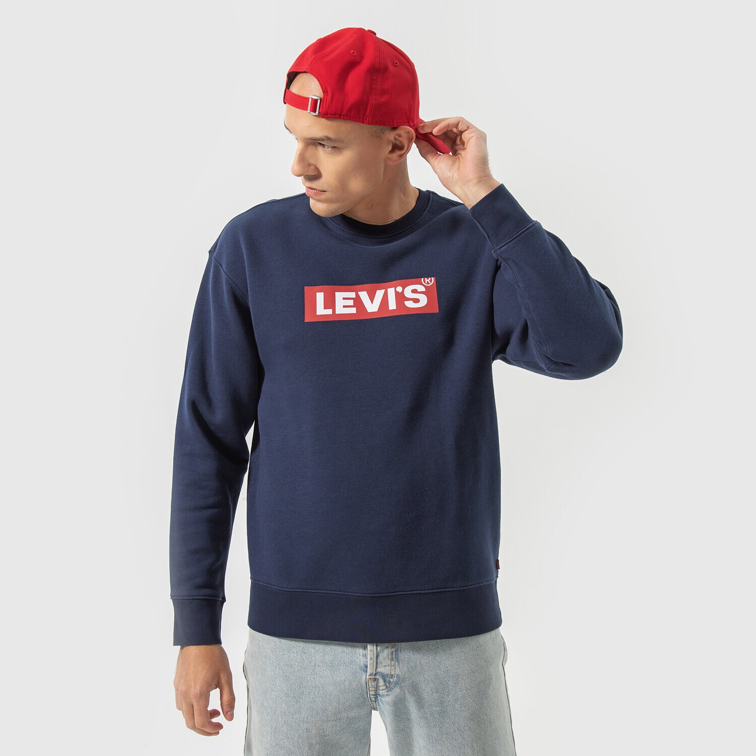 Herren LEVI'S SWEATSHIRT T3 RELAXED GRAPHIC CREW 39134-0031 Dunkelblau