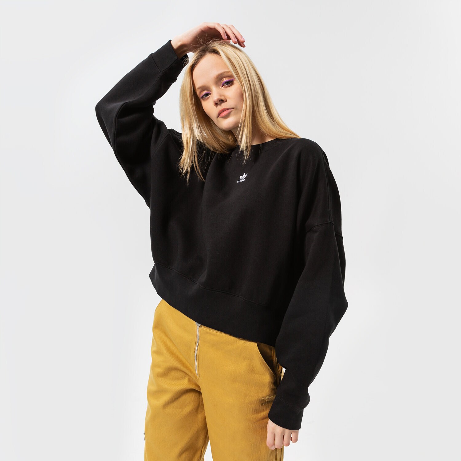Damen ADIDAS SWEATSHIRT SWEATSHIRT H06660 Schwarz