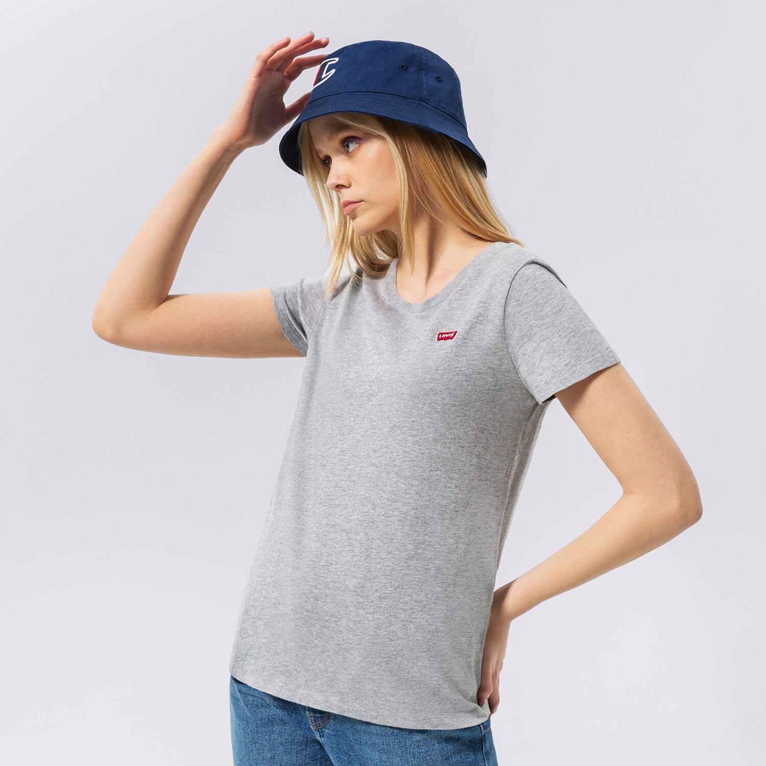 Damen T-Shirt LEVI'S T-SHIRT PERFECT TEE 39185-0143 Grau