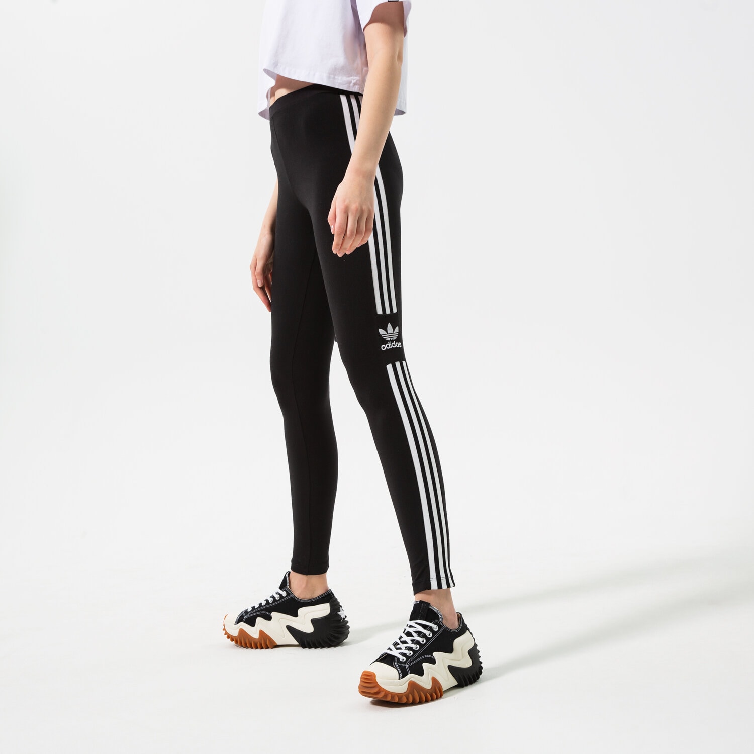Damen Hosen ADIDAS LEGGINGS TREFOIL TIGHT DV2636 Schwarz