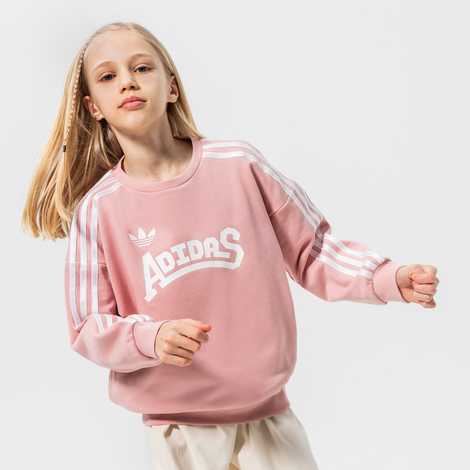 Kinder ADIDAS SWEATSHIRT CREW GIRL HC4559 Rosa