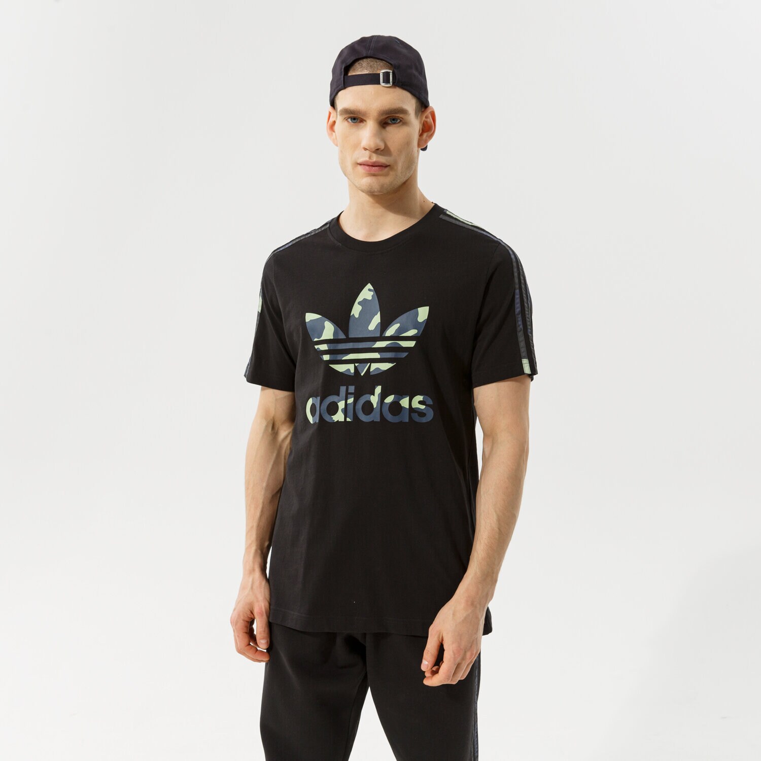 Herren T-Shirt ADIDAS T-SHIRT CAMO INFILL TEE HF4888 Schwarz