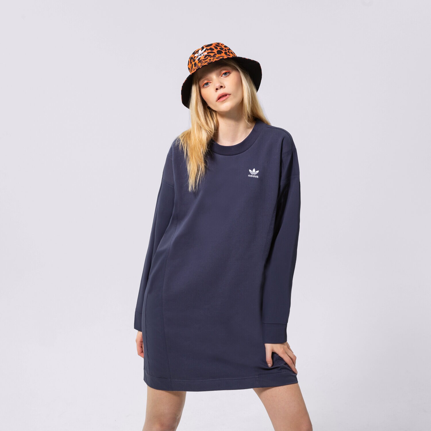 Damen Kleid ADIDAS KLEID HC4552 Dunkelblau