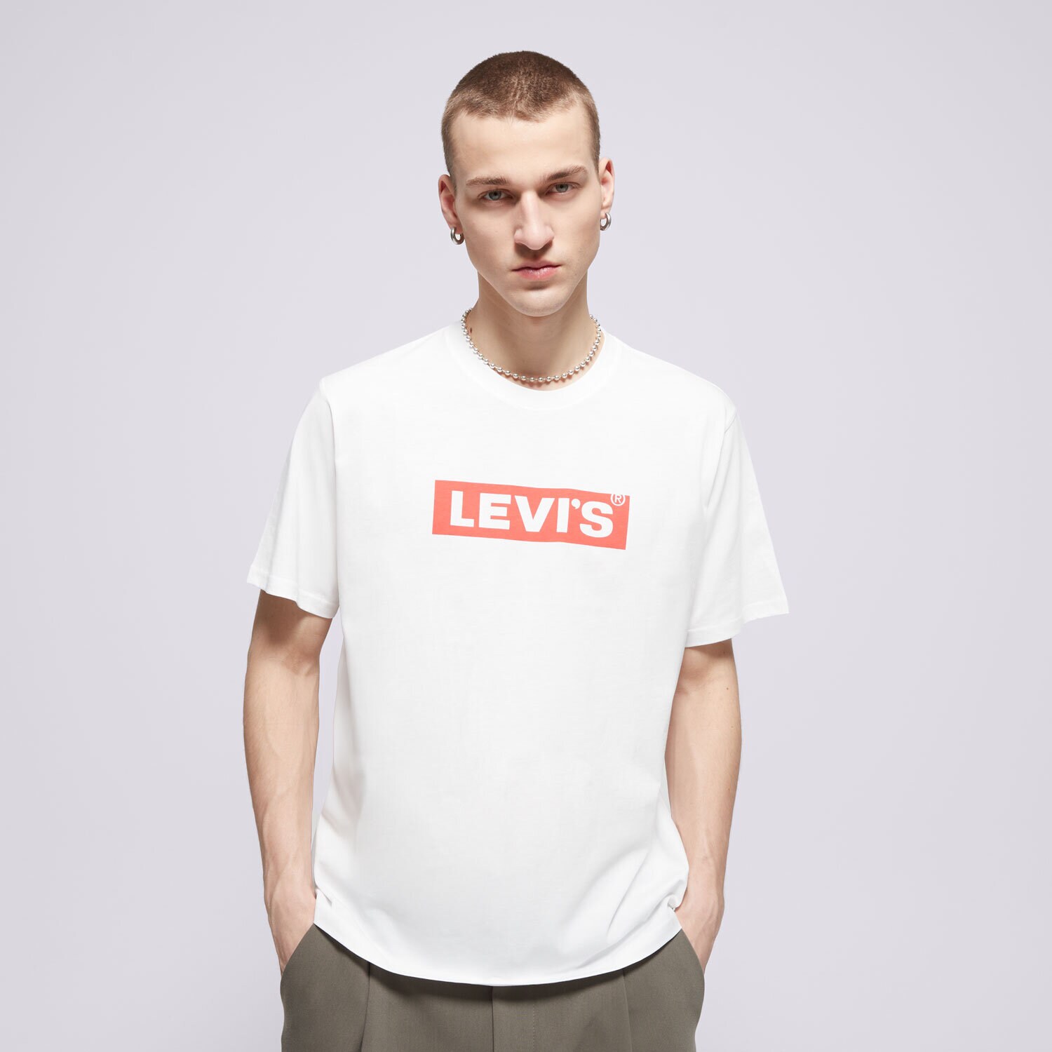 Herren T-Shirt LEVI'S T-SHIRT BOXTAB T 16143-0181 Weiß