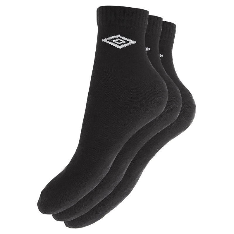 Damen Socken SOCKEN UMBRO 3PPK QUARTER BLAC K UM24168E Schwarz