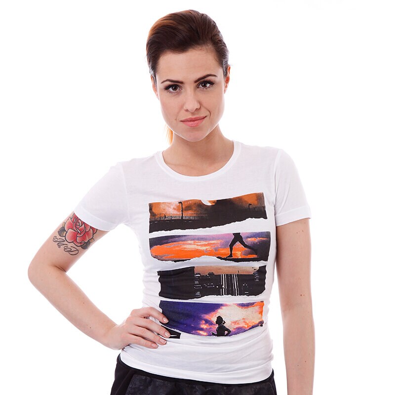 Damen T-Shirt T SHIRT NIKE SUNSET SS TEE 534208100 Weiß