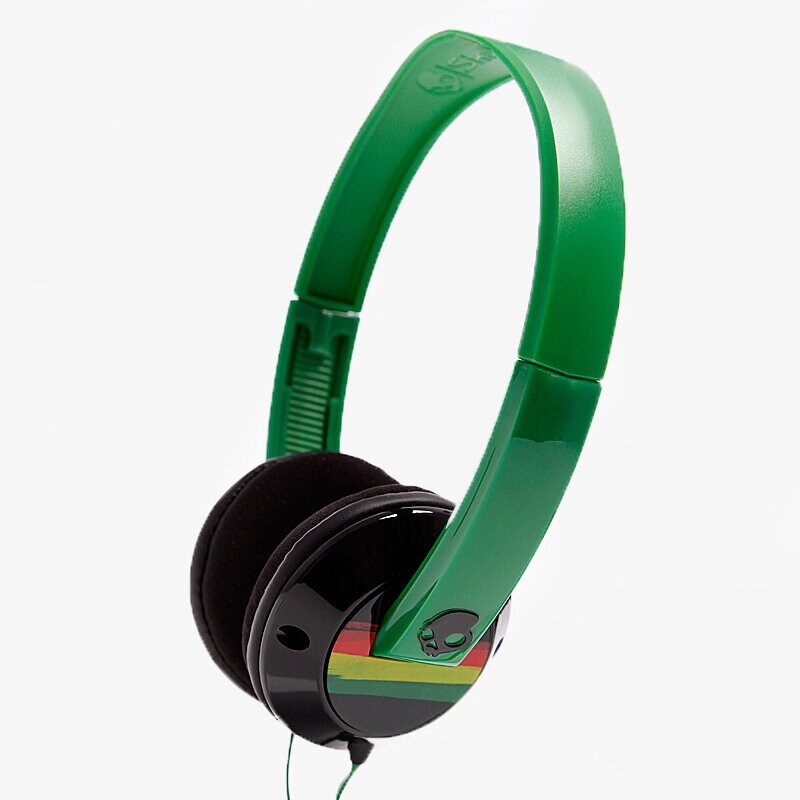 SKULLCANDY KOPFHÖRER UPROCK BL ACK/RASTA S5URDZ217 Grün