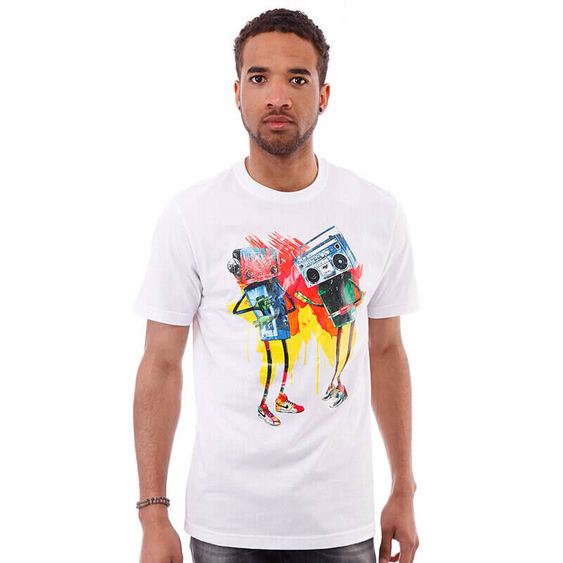 Herren T-Shirt T SHIRT NIKE ROBOT DANCE 435016100 Weiß