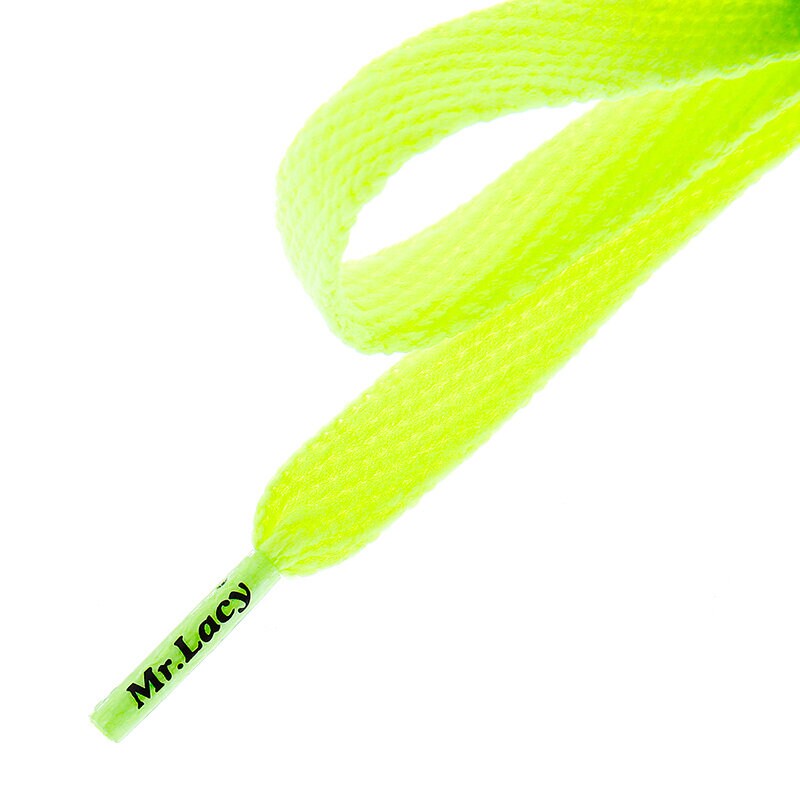 Schuhpflege SCHNÜRSENKEL MR. LACY FLATTIES NEON LIME YELLOW 2000060002745 Grün