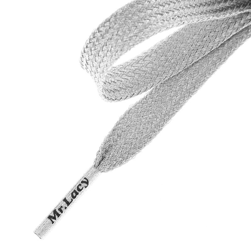 Schuhpflege SCHNÜRSENKEL MR. LACY FLATTIES SILVER 2000060003094 Grau