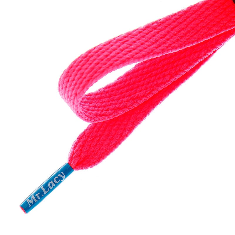 Schuhpflege SCHNÜRSENKEL MR. LACY FLATTIES COLORED TIPS NEON PINK 2000060005142 Rosa