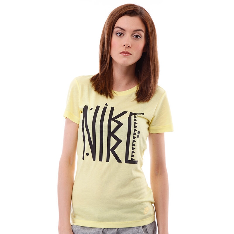 Damen T-Shirt T SHIRT NIKE ZORB TEE 524627763 Gelb