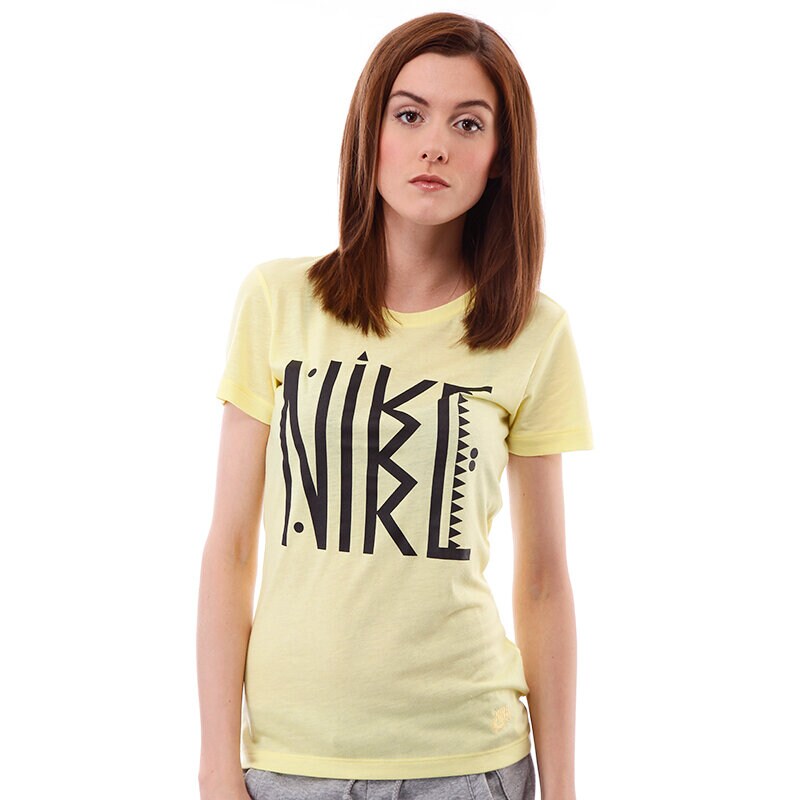 Damen T-Shirt T SHIRT NIKE ZORB TEE 524627763 Gelb