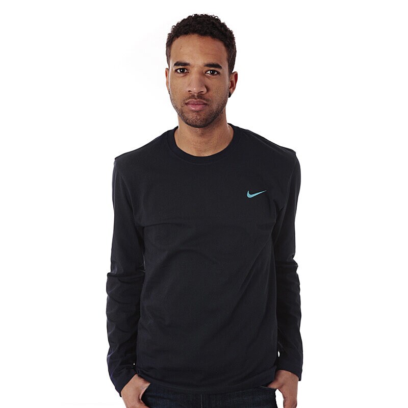 Herren T-Shirt T SHIRT NIKE TEE-LS EMBRDSWOOS H 1 549751453 Schwarz