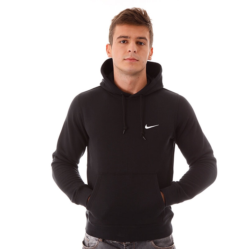 Herren HOODIE NIKE CLUB HOODY 611457010 Schwarz