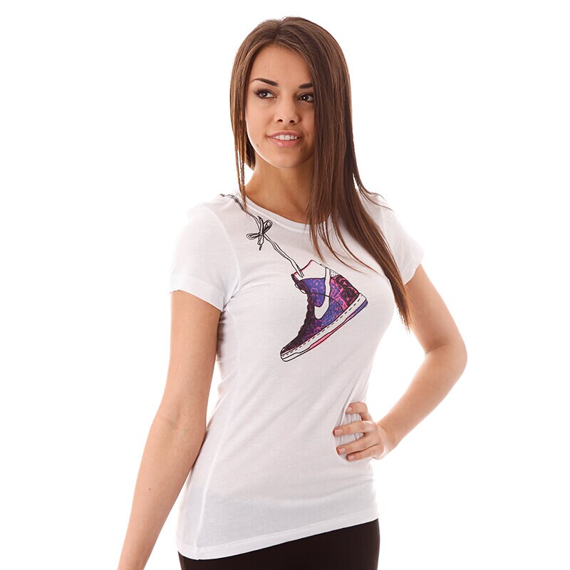 Damen T-Shirt T SHIRT NIKE TEE-SKY HIGH 575659100 Weiß