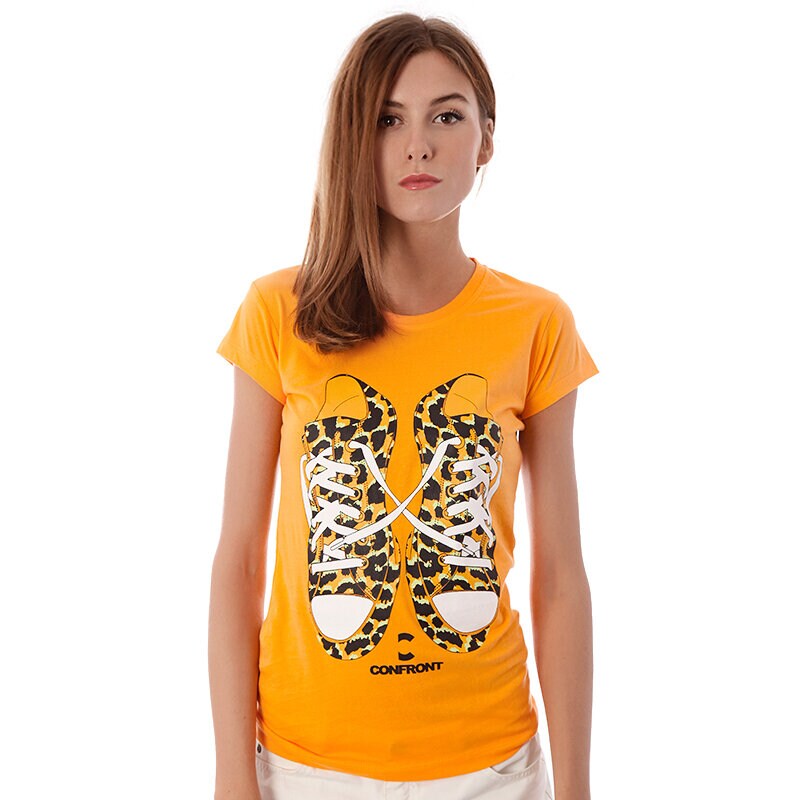 Damen T-Shirt T SHIRT CONFRONT ISABELL CF33TSD17001 Orange