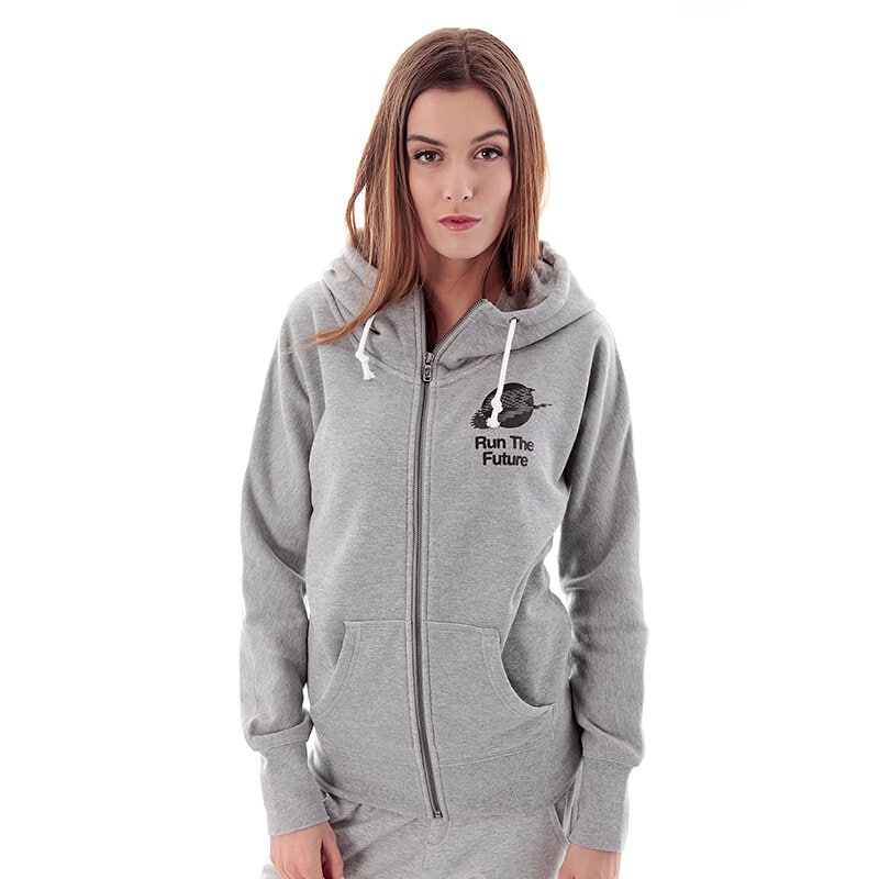 Damen HOODIE NIKE RU W RUN THE EARTH FZ HD 589267063 Grau
