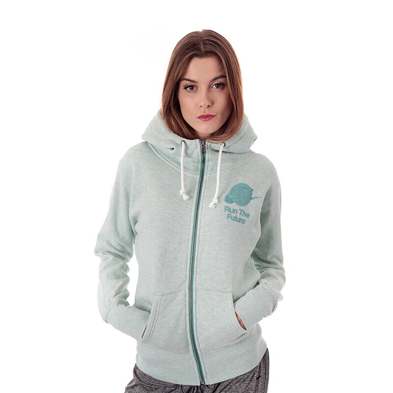 Damen HOODIE NIKE RU W RUN THE EARTH FZ HD 589267392 Grün