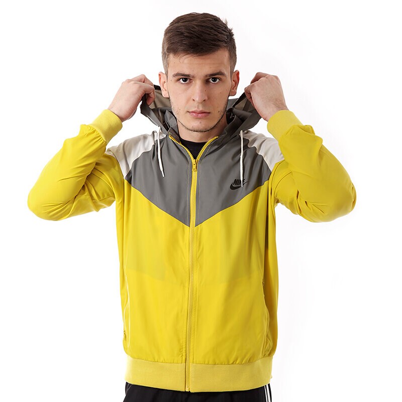 Herren Übergangsjacke JACKE NIKE RU HERITAGE  WINDRU NNER 596277700 Gelb