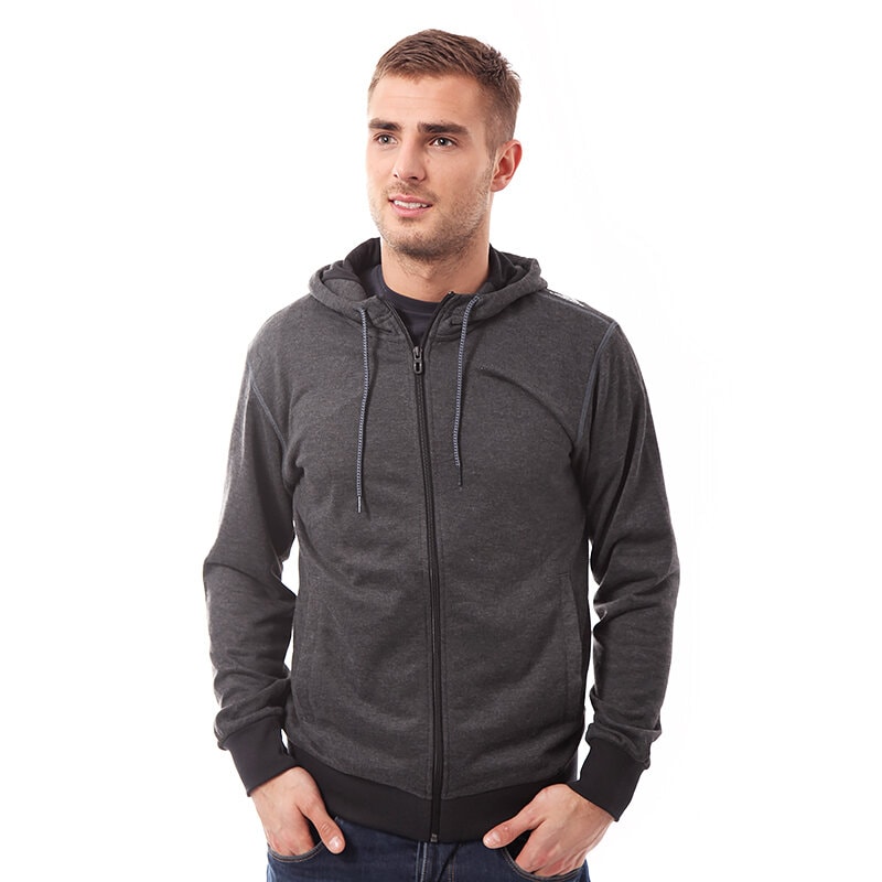 Herren SWEATSHIRT ADIDAS PRIME FZ HOO D F51140 Grau