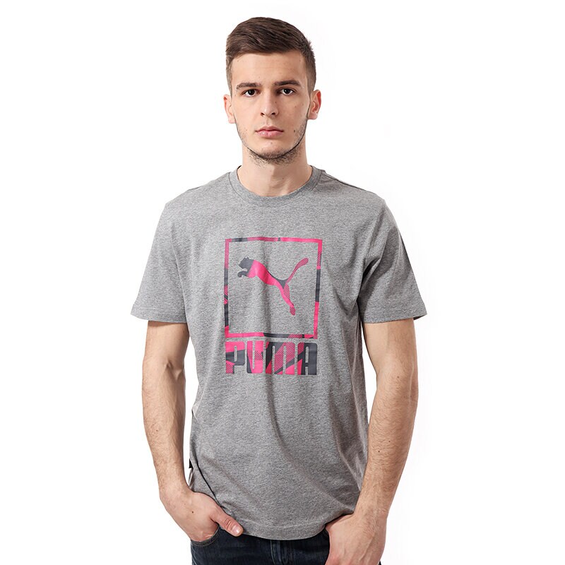 Herren T-Shirt T SHIRT PUMA S.CASUAL LOGO TEE 82818503 Grau