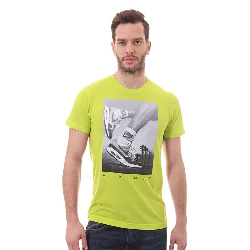 Herren T-Shirt T SHIRT NIKE TEE-RU AIR  MAX P HOTO 613099303 Grün