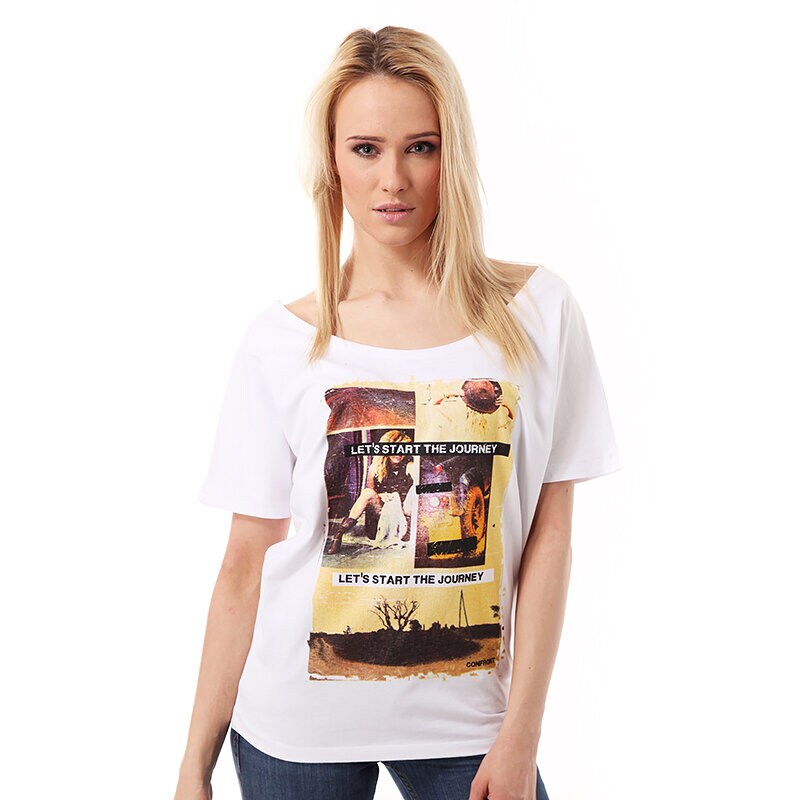 Damen T-Shirt T SHIRT CONFRONT ADA CF14TSD06001 Weiß