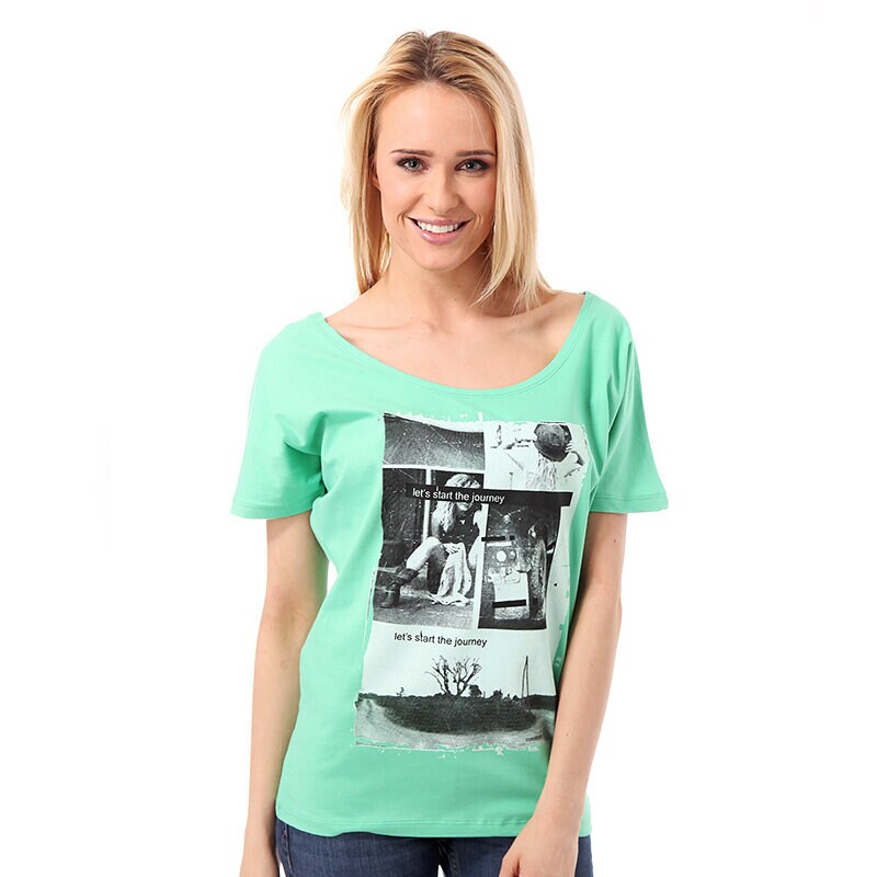 Damen T-Shirt T SHIRT CONFRONT ADA CF14TSD06002 Grün