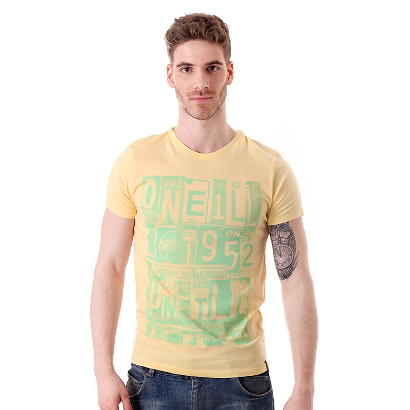 Herren T-Shirt T SHIRTO'NEILL LICENCE CHILL 4023562031 Gelb